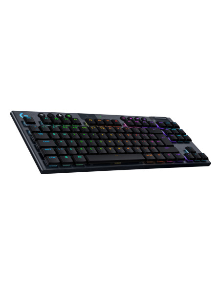 Logitech G G915 X Lightspeed teclado Juego USB + RF Wireless + Bluetooth QWERTY Internacional de EE.UU. Negro