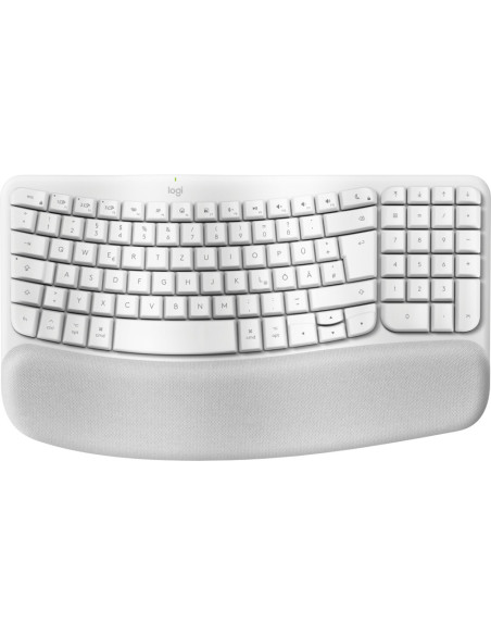 Logitech Wave Keys for Mac teclado Hogar   Oficina Bluetooth QWERTZ Alemán Blanco