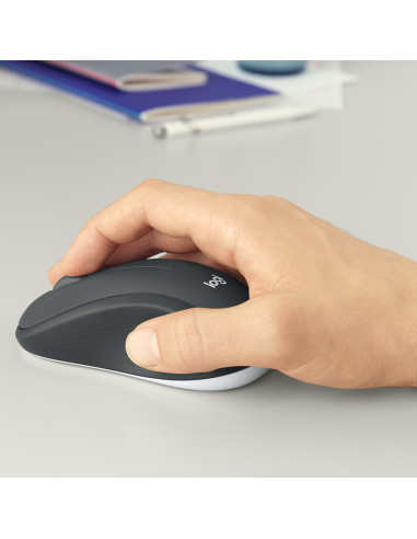 Logitech 920-008677 teclado Ratón incluido Universal RF inalámbrico QWERTZ Suizo Negro, Blanco