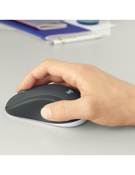 Logitech 920-008677 teclado Ratón incluido Universal RF inalámbrico QWERTZ Suizo Negro, Blanco