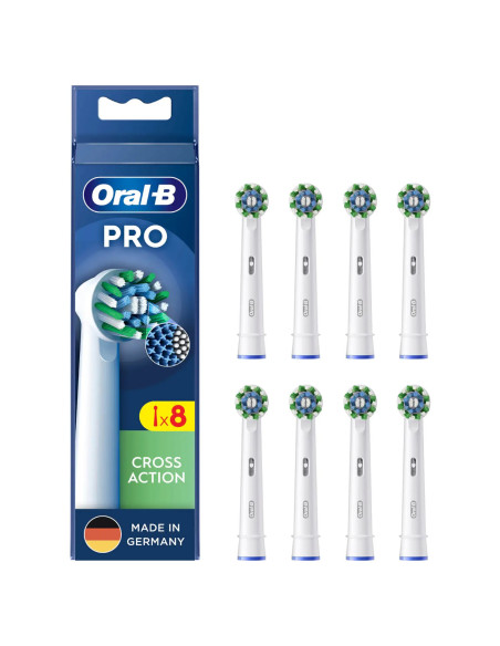 Oral-B CrossAction 8 pieza(s) Blanco