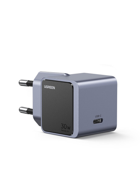 Ugreen Nexode S 30W USB-C GaN Fast Charger EU gray Teléfono móvil, Batería portátil, Teléfono Gris Corriente alterna Interior