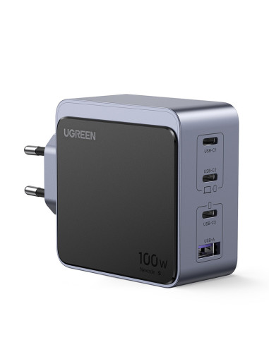 Ugreen Nexode S 100W 4-Port GaN Fast Charger EU gray Ordenador portátil, Teléfono móvil, Portátil, Batería portátil, Tableta