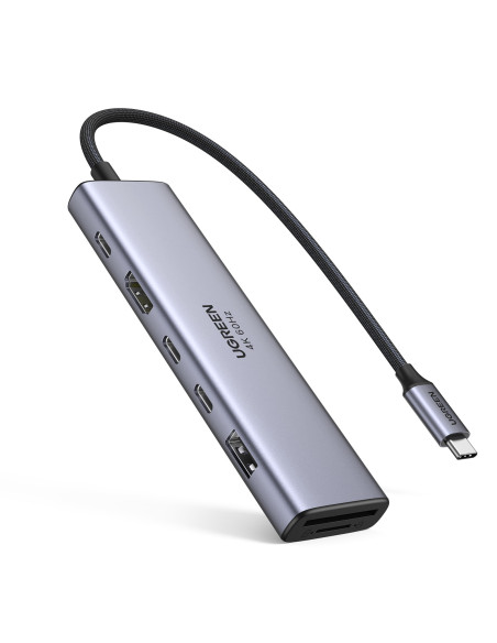 Ugreen REVODOK 7-IN-1 4K@60HZ HDMI DOCK Acoplamiento Base Gris