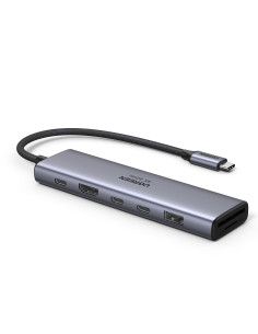 Ugreen REVODOK 7-IN-1 4K@60HZ HDMI DOCK Acoplamiento Base Gris 2