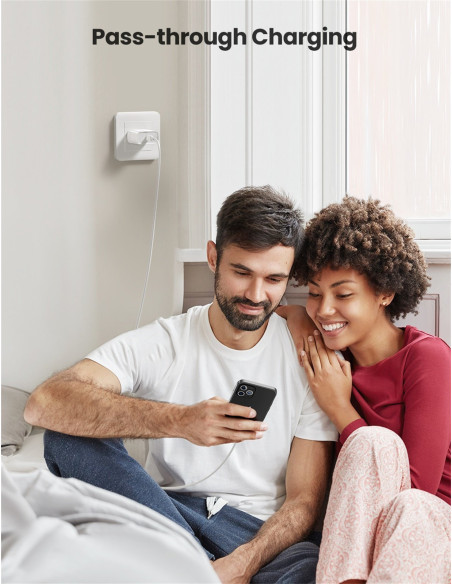 Ugreen 60450 cargador de dispositivo móvil Universal Blanco Corriente alterna Carga rápida Interior