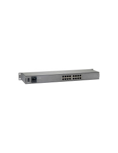 LevelOne FEP-1601 switch Fast Ethernet (10 100) Energía sobre Ethernet (PoE) Gris, Metálico 2