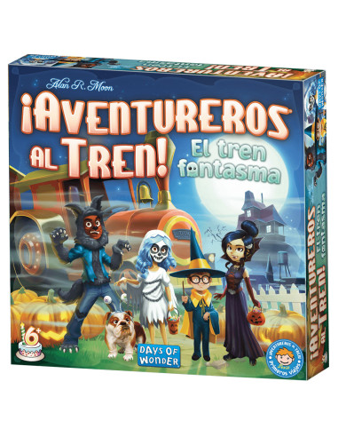 Asmodee DW720835 juego de tablero ¡Aventureros al Tren! El tren fantasma Juego de mesa Estrategia