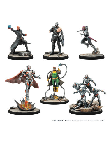 Asmodee CP143ES juego de tablero MCP  Marvel Crisis Protocol Caja inicial 45 min Juego de mesa Interpretación de roles