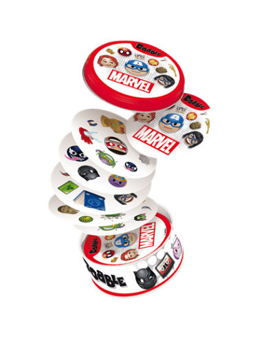 Asmodee Dobble Marvel Emoji 15 min Juego De Cartas Lógico