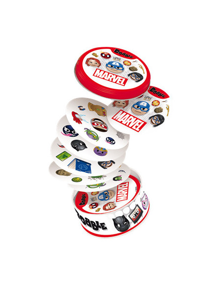 Asmodee Dobble Marvel Emoji 15 min Juego De Cartas Lógico