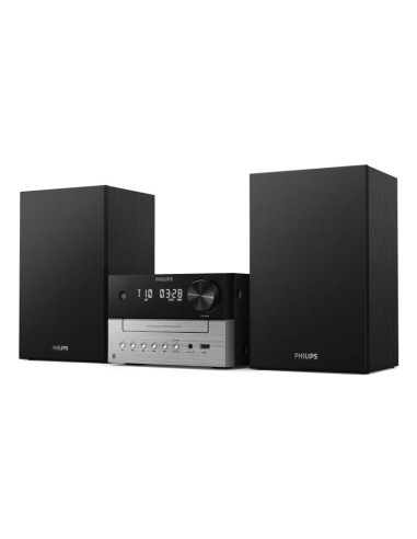 Philips TAM3205M2 sistema de audio para el hogar Microcadena de música para uso doméstico 20 W Negro, Plata