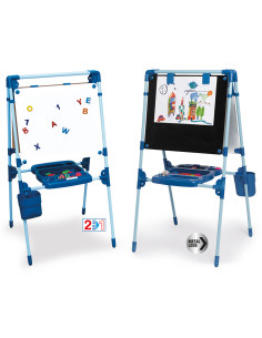 NINCO 52112 tablero o accesorio magnético Metal Negro, Azul, Blanco