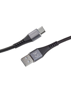Intenso Cable de carga datos USB-C A315C, 1,5 m, carga rápida hasta 60 vatios, negro