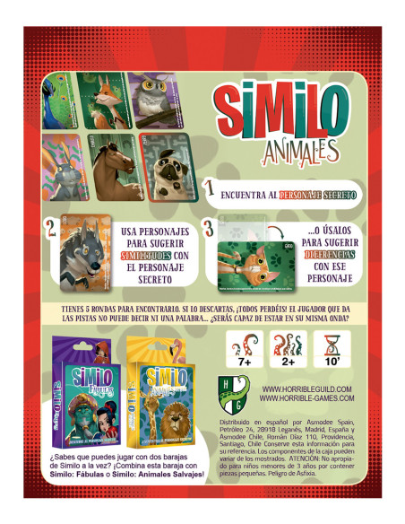 Asmodee Similo Animales