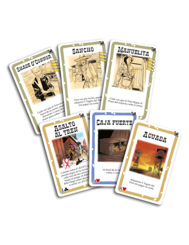 Asmodee EEDVBA09 juego de tablero Bang! El gran asalto al tren 40 min Juego De Cartas Interpretación de roles