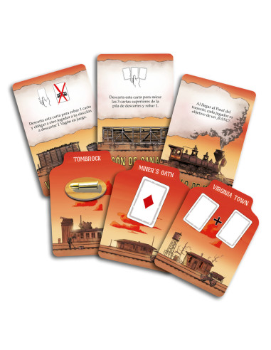 Asmodee EEDVBA09 juego de tablero Bang! El gran asalto al tren 40 min Juego De Cartas Interpretación de roles