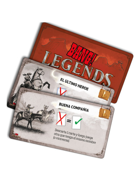Asmodee EEDVBA11 juego de tablero Bang! Legends 40 min Juego De Cartas Interpretación de roles