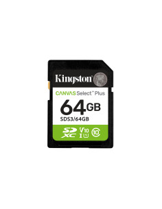 Kingston Technology 64 GB SDXC Canvas Select Plus Gen3 100 MB s C10 UHS-I U1 V10