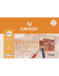 Canson Dibujo Basik Arte de papel 10 hojas