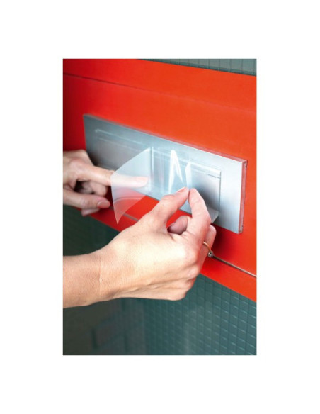 Avery AM001A4 etiqueta autoadhesiva Rectángulo Desmontable Transparente 10 pieza(s)