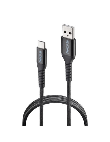 NGS KNOT-AC cable USB USB 2.0 1 m USB A USB C Negro