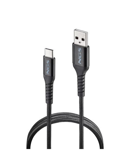 NGS KNOT-AC cable USB USB 2.0 1 m USB A USB C Negro