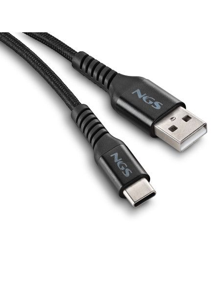 NGS KNOT-AC cable USB USB 2.0 1 m USB A USB C Negro