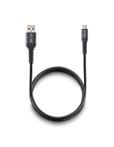 NGS KNOT-AC cable USB USB 2.0 1 m USB A USB C Negro