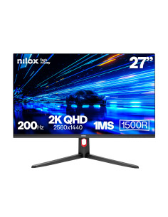Nilox MONITOR 27 CURVO 200HZ 2K HDMI DP pantalla para PC 68,6 cm (27") 2560 x 1440 Pixeles LCD Negro