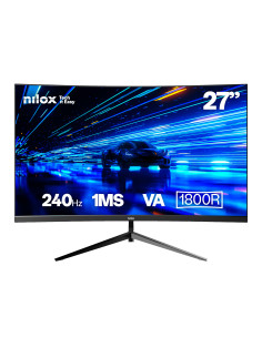 Nilox MONITOR 27 CURVO 240HZ VA HDMI Y DP pantalla para PC 68,6 cm (27") 1920 x 1080 Pixeles Full HD LCD
