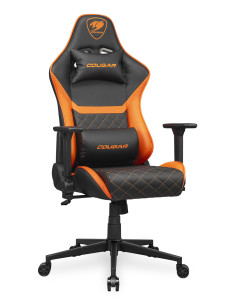 COUGAR CGR-AO2 Asiento acolchado tapizado Negro, Naranja 2