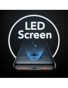 VEGER L10 VG-W1105PD PD20W 10000mAh Screen Powerbank