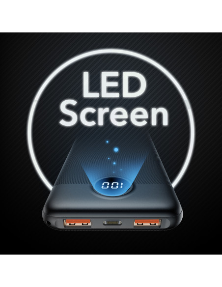 VEGER L10 VG-W1105PD PD20W 10000mAh Screen Powerbank