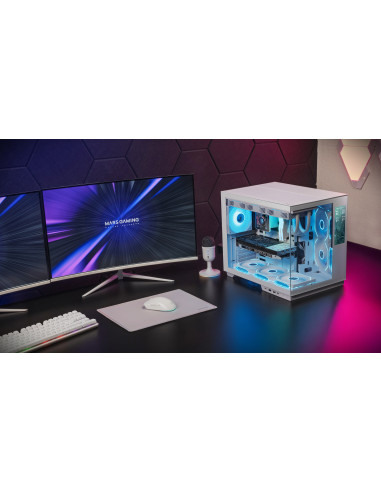 Mars Gaming MCMIRAGEW carcasa de ordenador Midi Tower Blanco