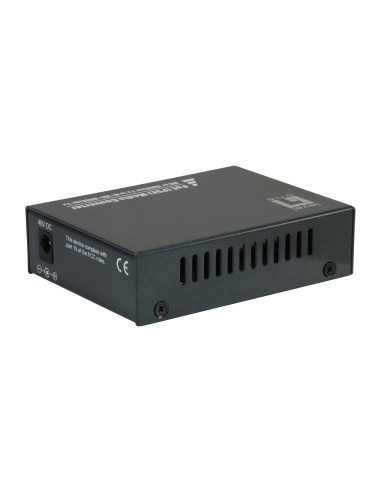 LevelOne GVT-2012 convertidor de medio 1000 Mbit s Negro