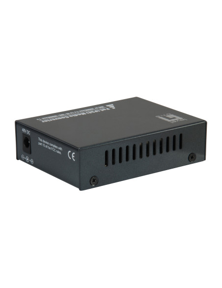 LevelOne GVT-2012 convertidor de medio 1000 Mbit s Negro
