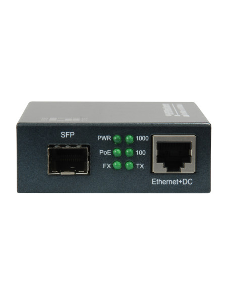 LevelOne GVT-2012 convertidor de medio 1000 Mbit s Negro