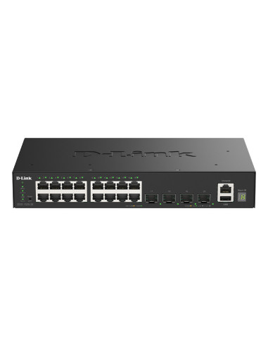 D-Link DGS-1530-20 E switch Gestionado L2 Gigabit Ethernet (10 100 1000) Negro