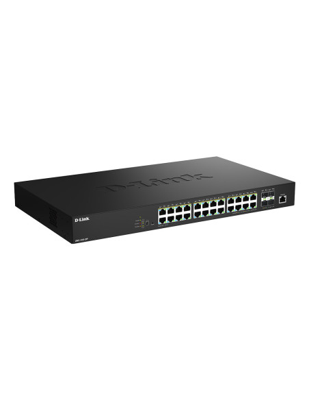 D-Link DMS-1250-28P E switch Gestionado L2 2.5G Ethernet (100 1000 2500) Energía sobre Ethernet (PoE) Negro