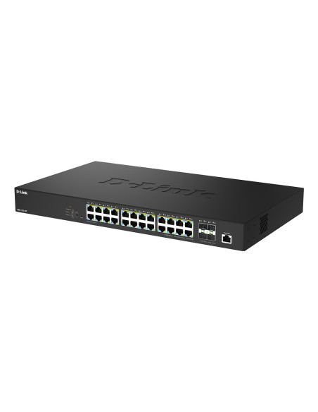 D-Link DMS-1250-28P E switch Gestionado L2 2.5G Ethernet (100 1000 2500) Energía sobre Ethernet (PoE) Negro