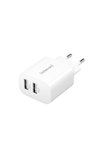 Intenso POWER ADAPTER 2XUSB-A 7802412 Universal Blanco Corriente alterna Interior