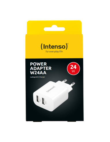 Intenso POWER ADAPTER 2XUSB-A 7802412 Universal Blanco Corriente alterna Interior