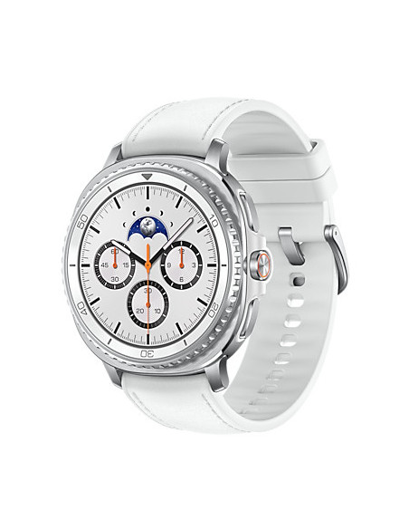 Samsung Galaxy Watch 8 Classic 3,3 cm (1.3") AMOLED 46 mm Digital 438 x 438 Pixeles Pantalla táctil 4G Plata Wifi GPS (satélite)
