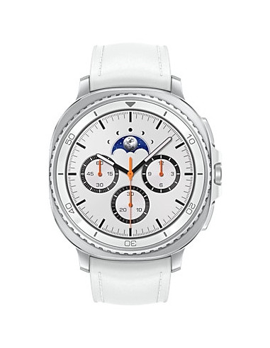 Samsung Galaxy Watch 8 Classic 3,3 cm (1.3") AMOLED 46 mm Digital 438 x 438 Pixeles Pantalla táctil 4G Plata Wifi GPS (satélite)
