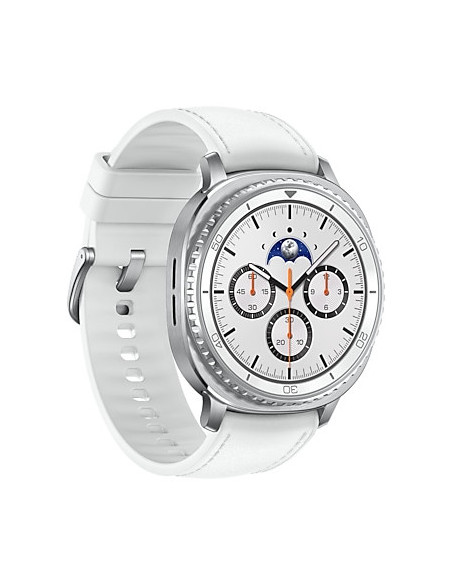 Samsung Galaxy Watch 8 Classic 3,3 cm (1.3") AMOLED 46 mm Digital 438 x 438 Pixeles Pantalla táctil 4G Plata Wifi GPS (satélite)