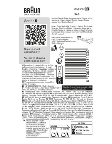 Braun Series 5 54 B Cabezal para afeitado
