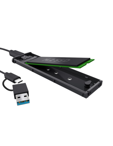 Trust 25806 caja para disco duro externo Caja externa para unidad de estado sólido (SSD) Negro