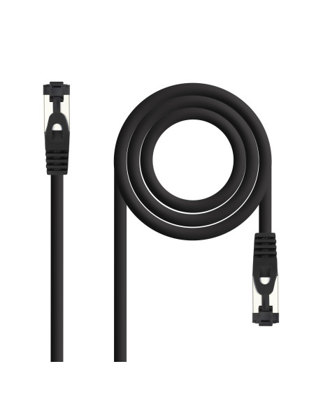 Nanocable Cable de Red Latiguillo Cat.8.1 2GHz LSZH SSTP AWG26, Negro, 30 cm