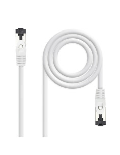 Nanocable Cable de Red Latiguillo Cat.8.1 2GHz LSZH SSTP AWG26, Blanco, 0.5 m